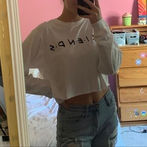 friends cropped long sleeve